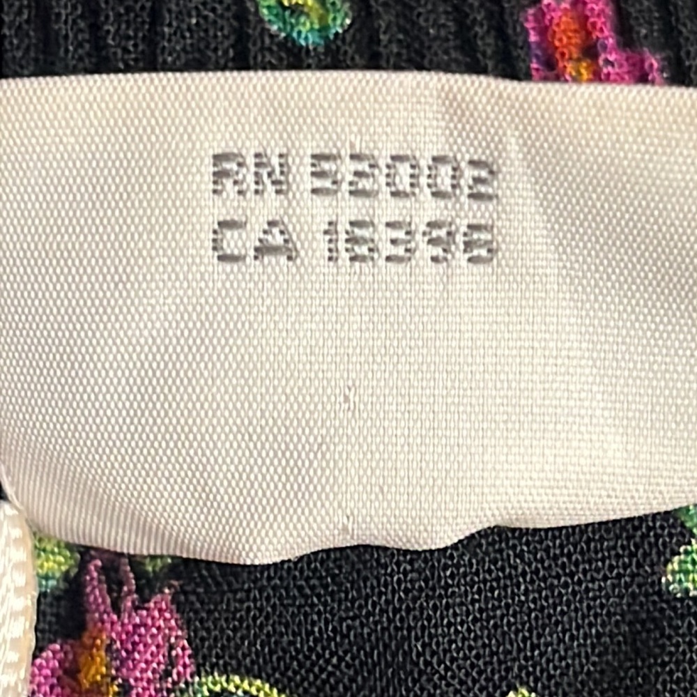Liz Claiborne Black Floral Midi Skirt - Picture 9 of 10